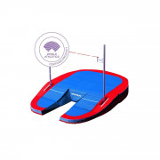 Matelas de saut Ã  la perche modulaire Concept IVs - DIMA- 9,5 x 6,2 x 0,87/0,37 m